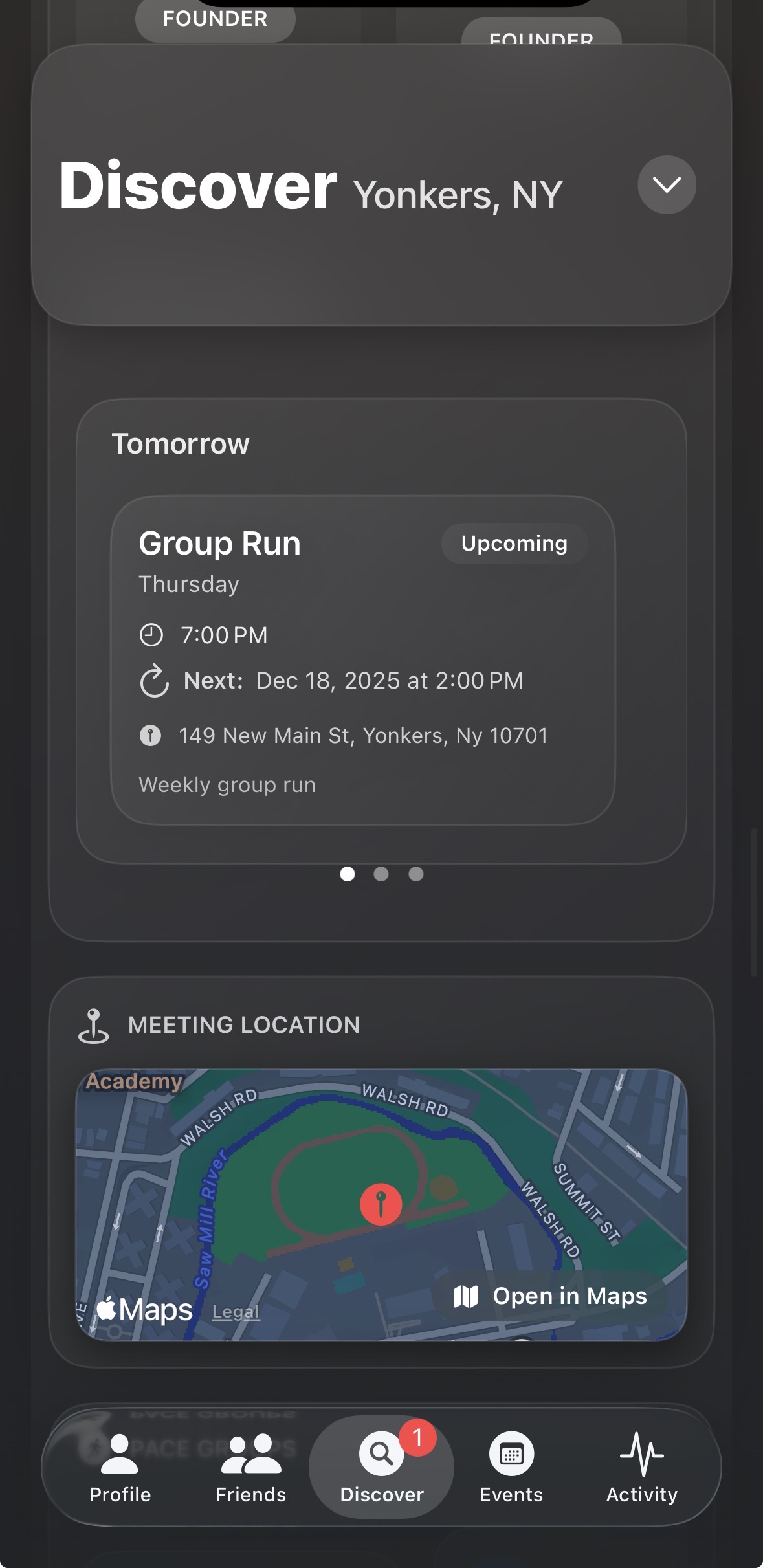 STRYDLY run club profile